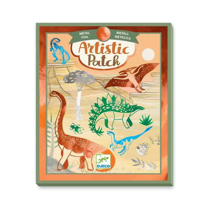 Coffret Artistic Patch papier métallisé Dinosaurus Djeco