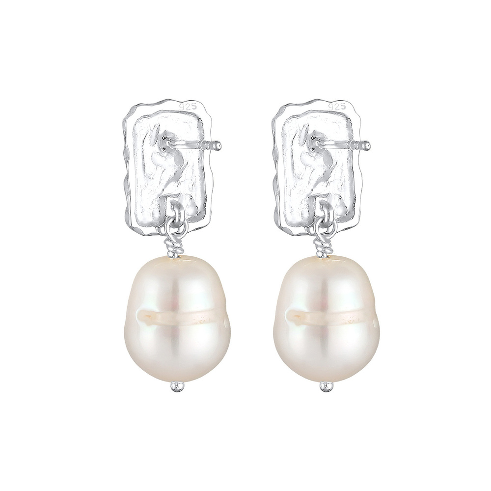 Elli PREMIUM Elli PREMIUM Boucles d'Oreilles Femmes Pendentif d'oreilles Organique Martelé Bar Boucles d'oreilles