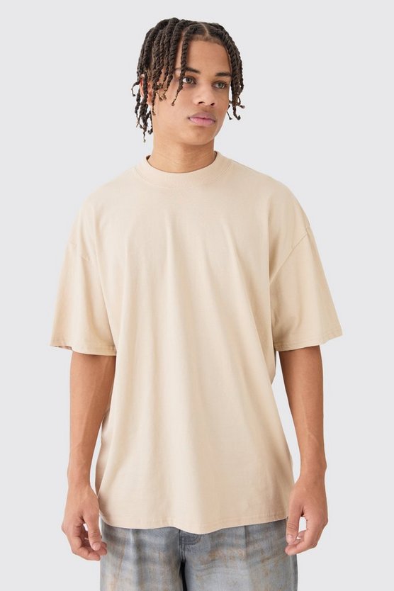 Oversize Worldwide T-Shirt mit Print