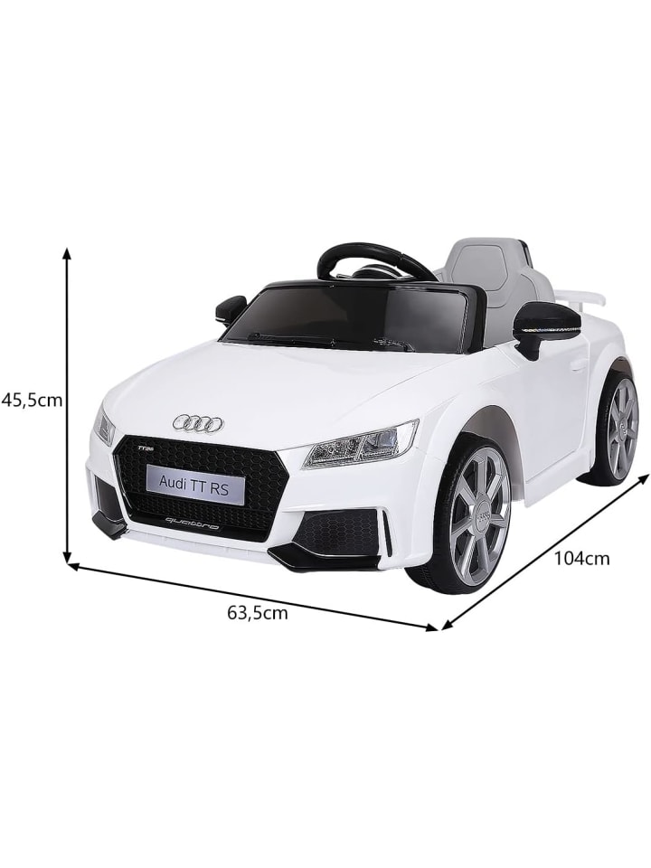 COSTWAY 12V Audi Elektroauto von 3-8 Jahren in Weiß günstig kaufen 105 cm