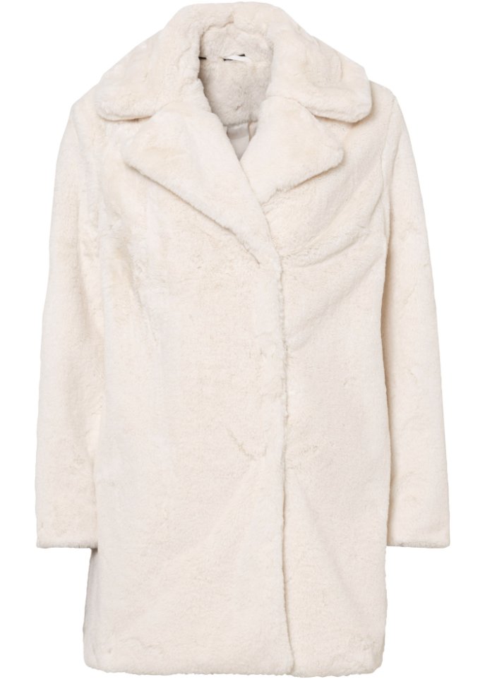 Kuschel-Longjacke aus Fellimitat