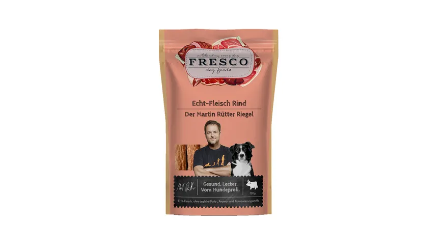 FRESCO Martin Rütter Hundesnack Echt-Fleisch Rind Riegel 100 g