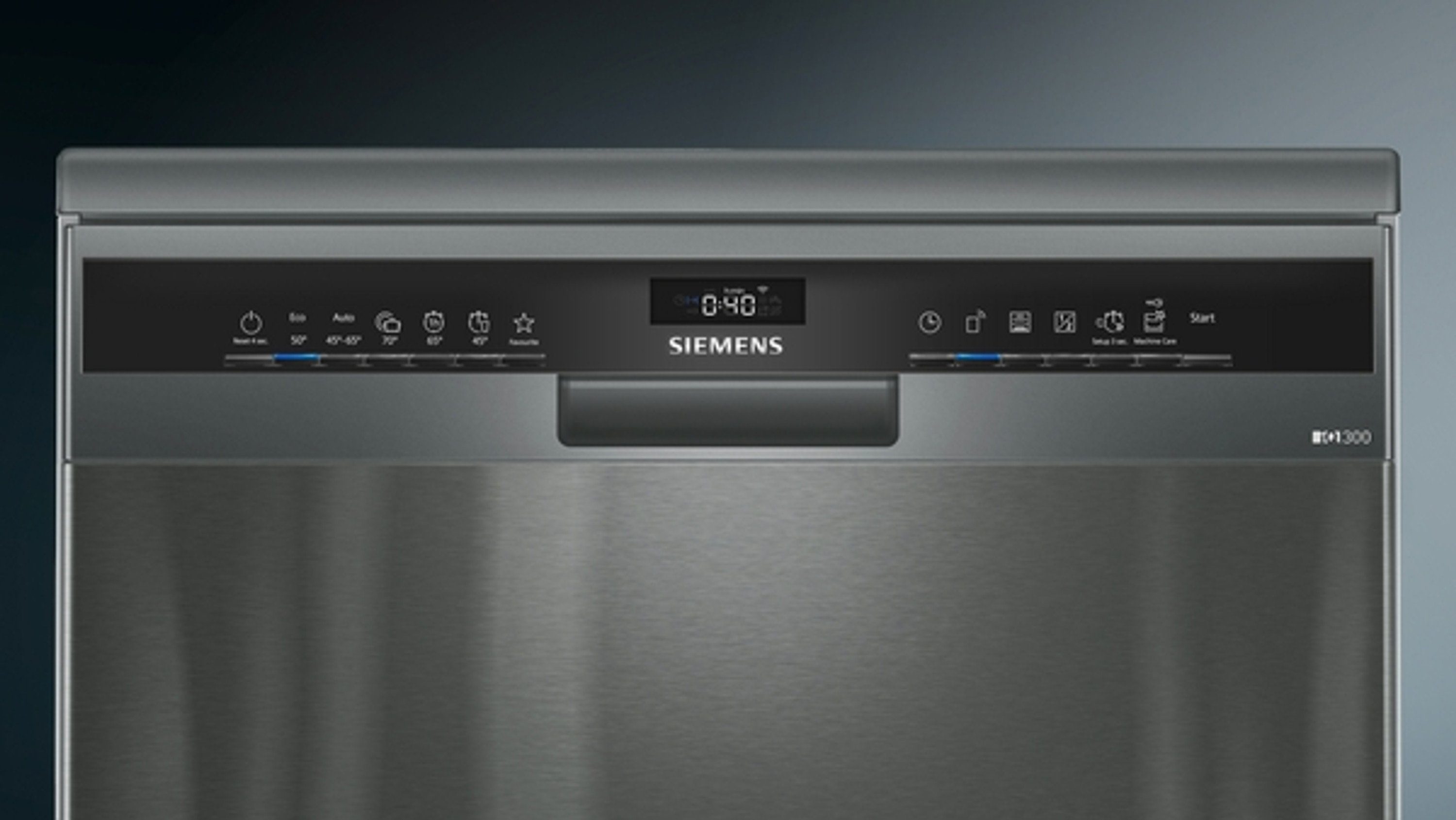 SIEMENS Standgeschirrspüler iQ300, SN23HC60AE, 9.5 l, 13 Maßgedecke, XXL-Gerät, Home Connect, Halbe Beladung