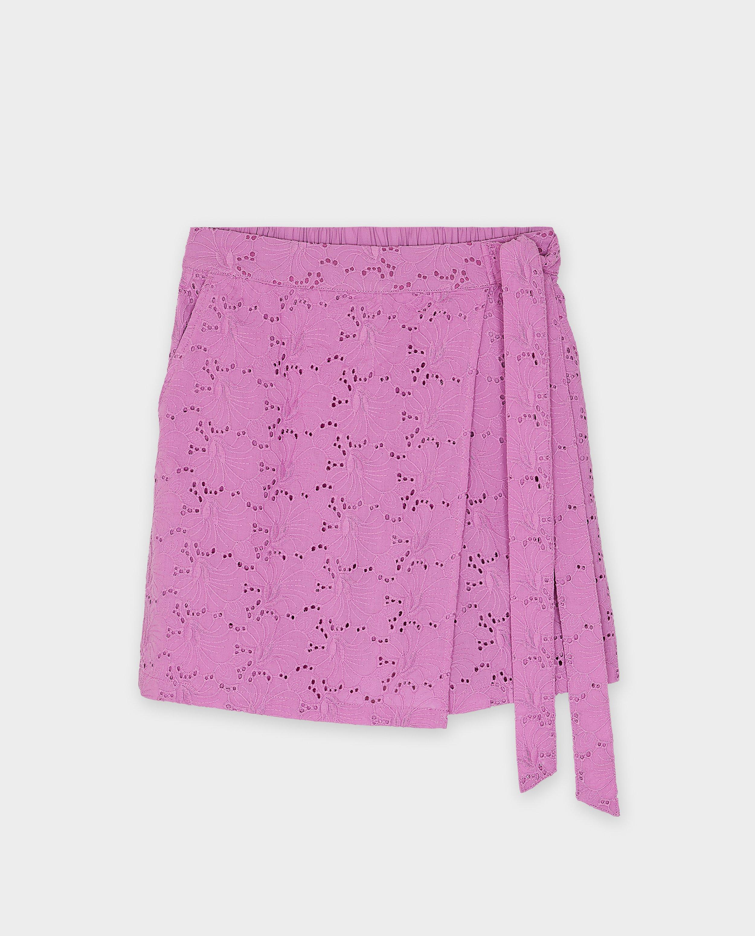 Sora Skort találkozott broderie anglaise paars
