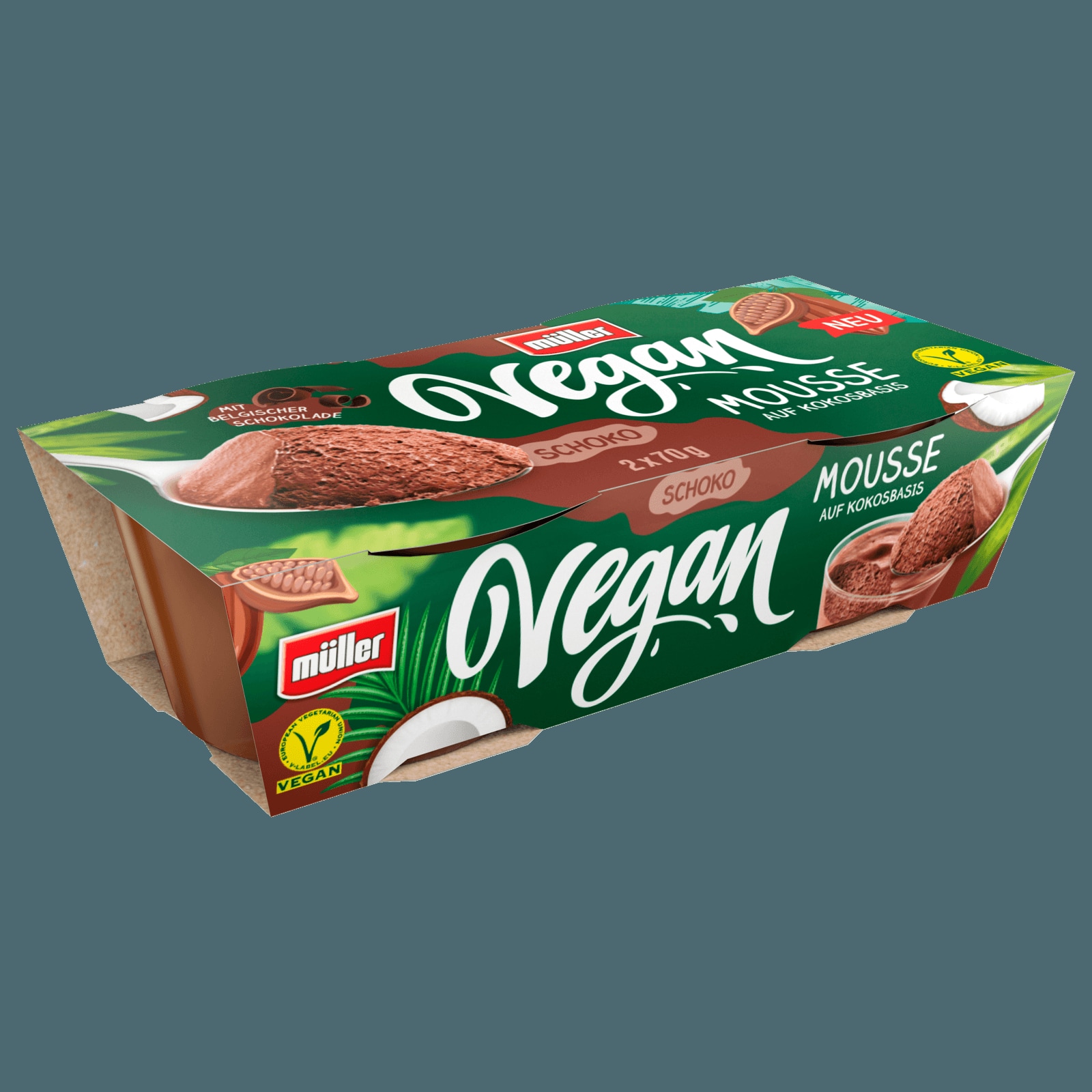 Müller Schoko Mousse vegan 2x70g