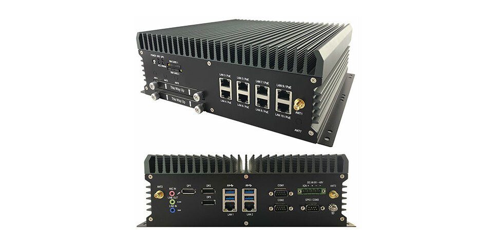 MiniPC.de FleetPC-9-B Car-PC (Intel Core i7-8700T 6x4.0Ghz, Autostart-Controller Mini-PC
