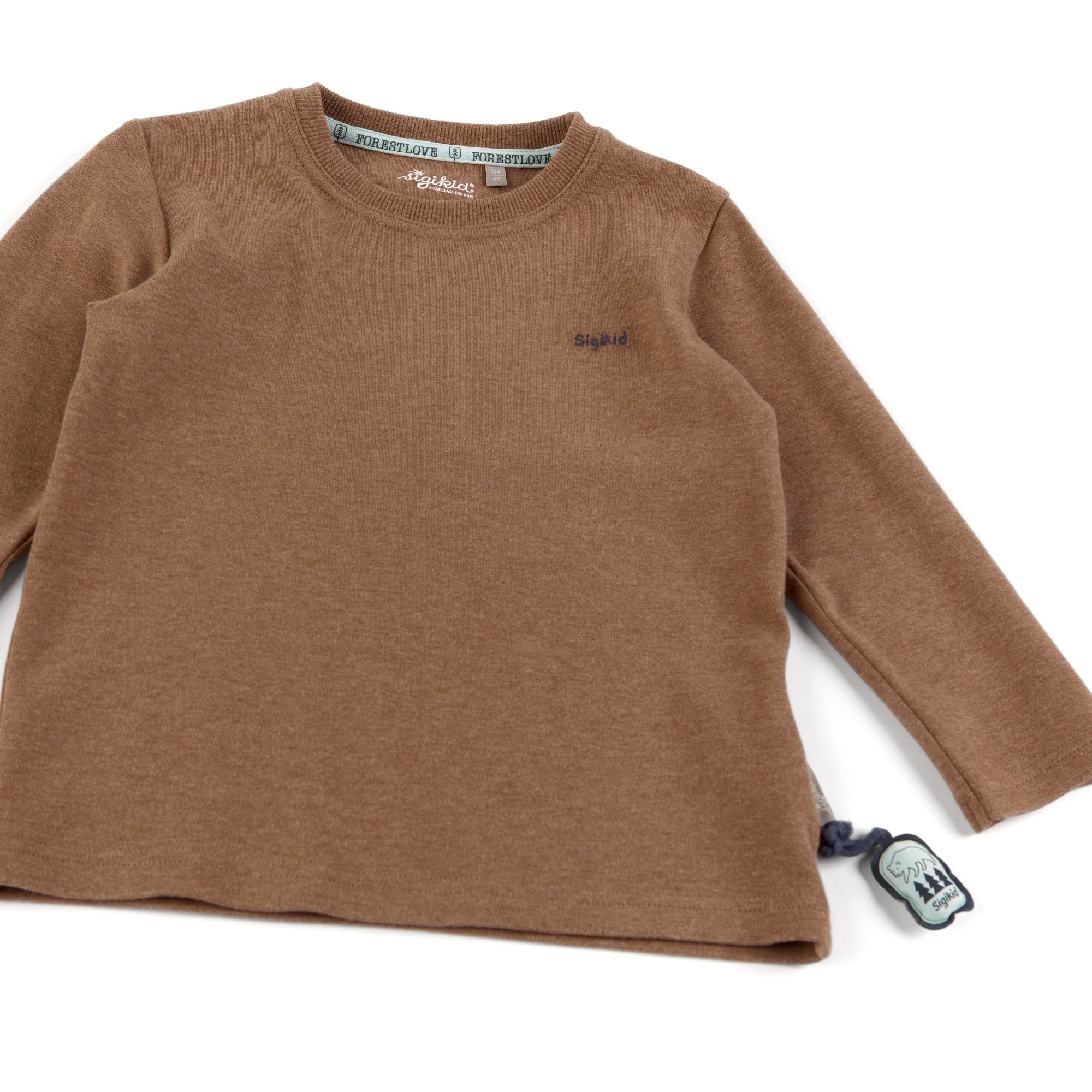 Kinder Langarmshirt Forest Love in Braun