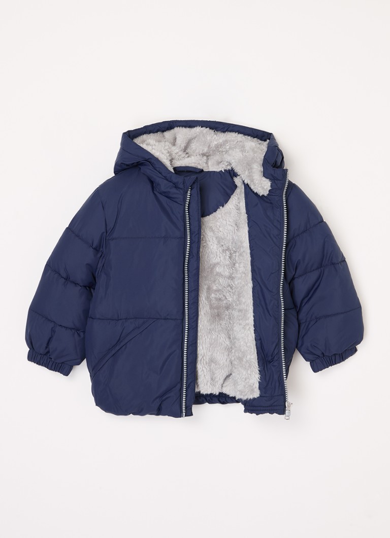 Jaqueta puffer com capuz Benetton