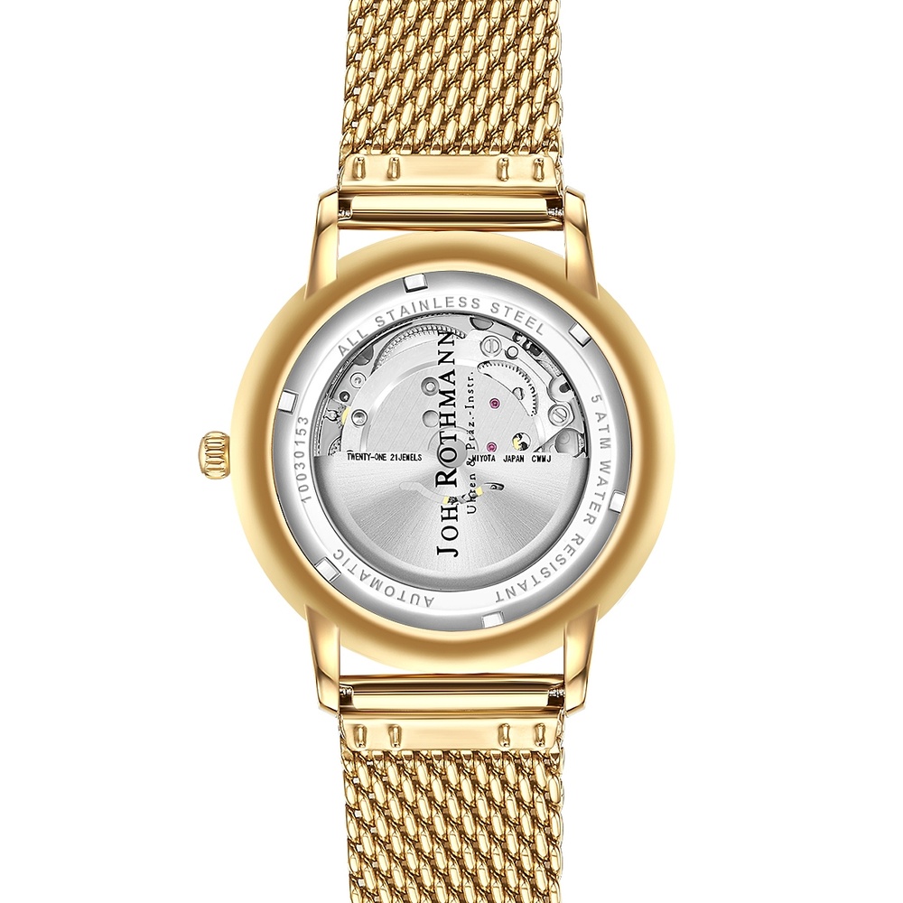 Joh. Rothmann Montre automatique Classic en Or jaune Acier inoxydable en Or jaune Montre