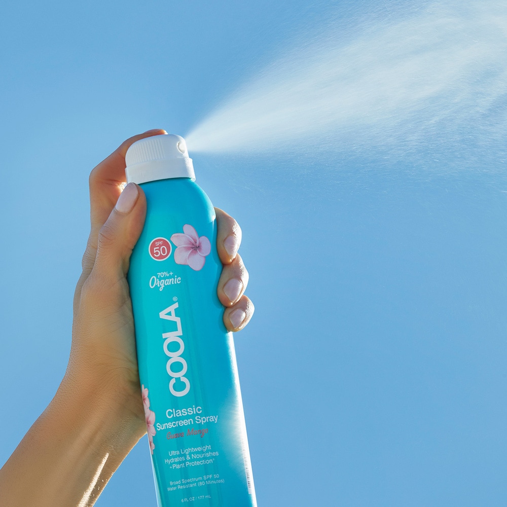 Coola Spray Solaire Corps SPF50 Goyave Mangue Riche en ingrédients naturels hydratants