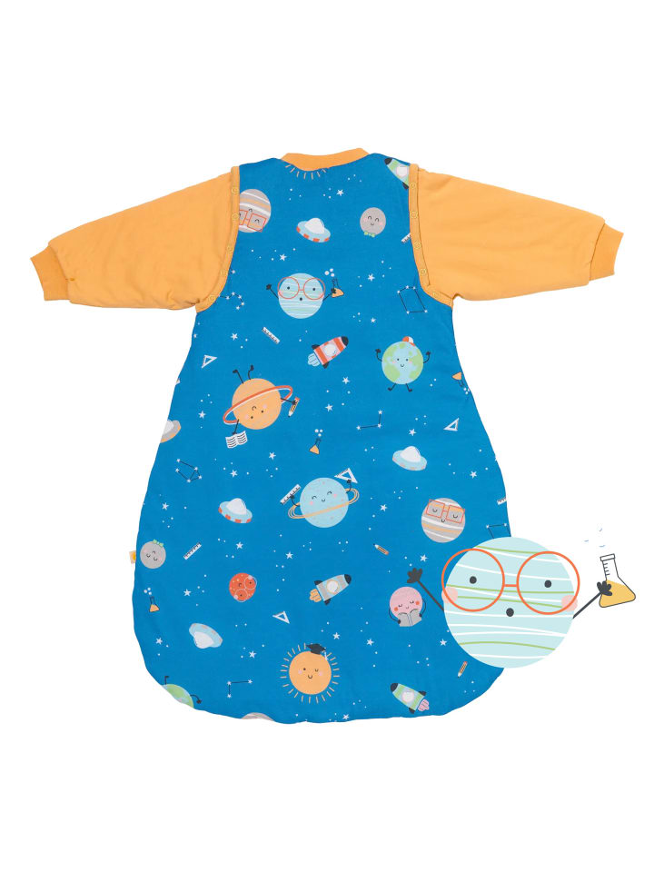 Schlummersack Babyschlafsack, 1.0 TOG in Blau-Gelb günstig kaufen
