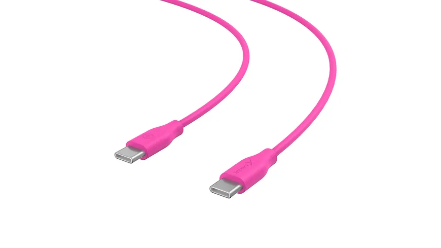 XLayer Colour Line Typ C auf Typ C Kabel 1 m Pink