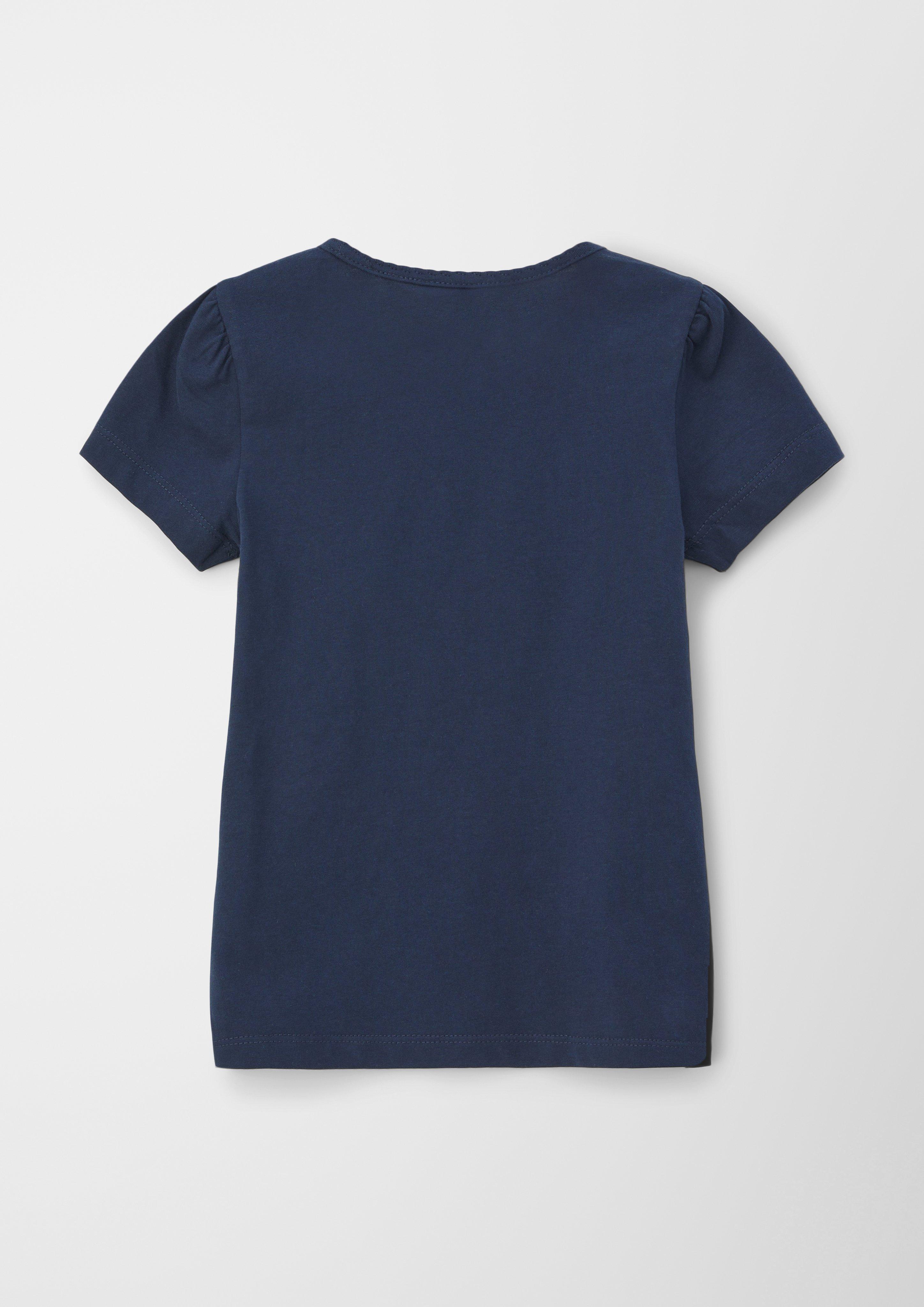 T-Shirt mit Mausezahnausschnitt  2127374-5952