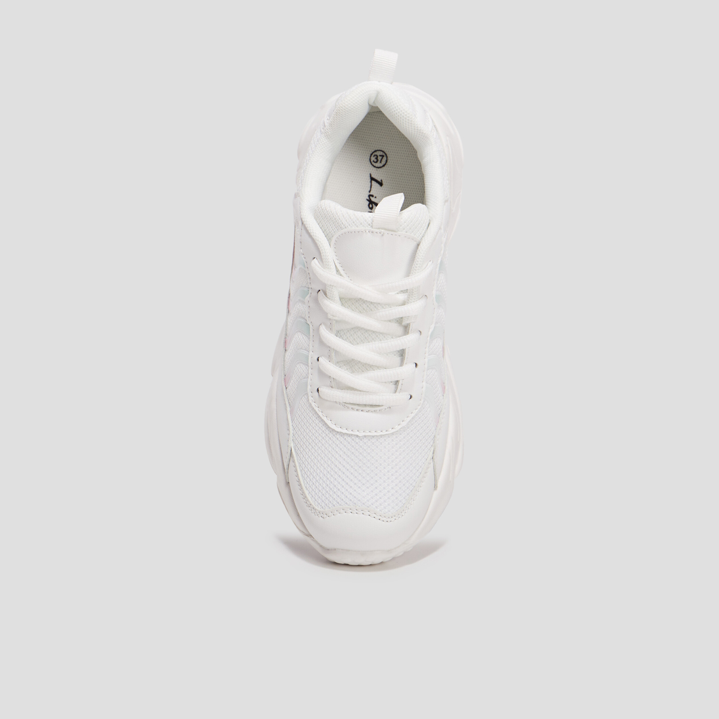Baskets running à lacets Liberto blanc fille | La Halle