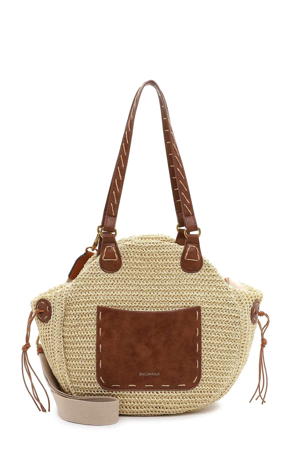 Emily & Noah  Handtasche - Beige - Strukturiert