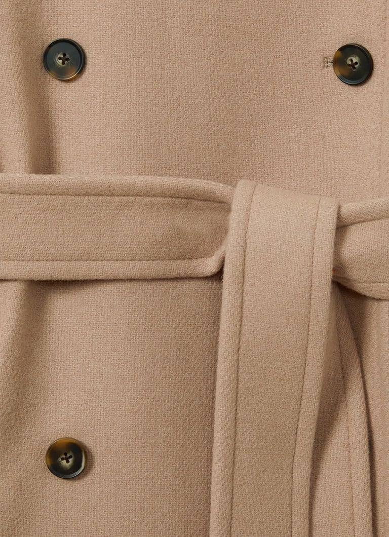 Reiss Prim double-breasted wool coat with belt