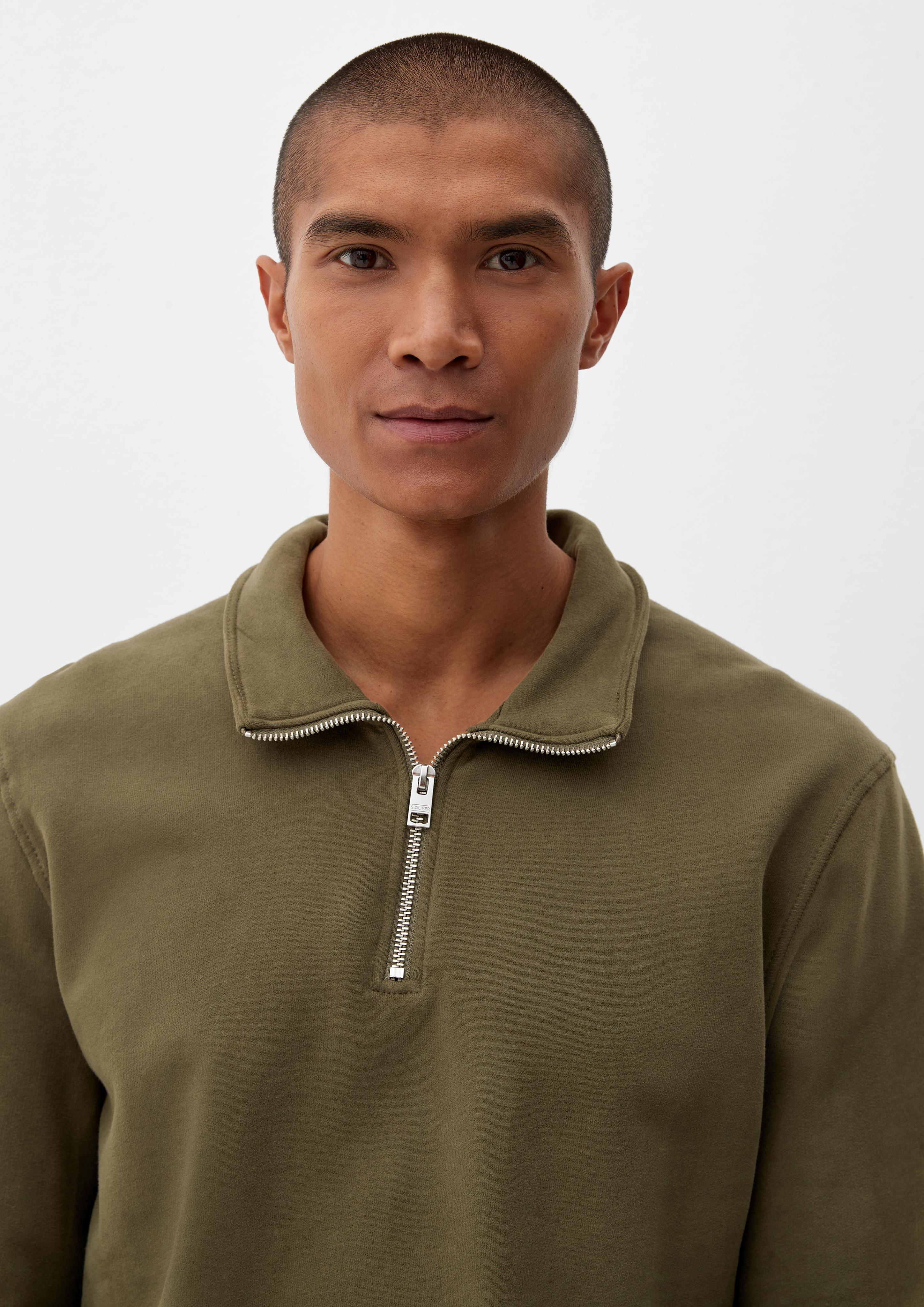Sweatshirt im Troyer-Look  2121130-7845