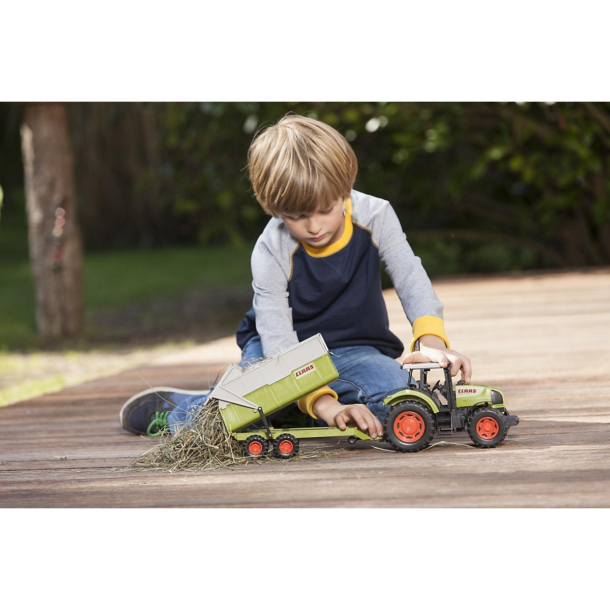 Traktor CLAAS Ares Set - mit Kipper,  57 cm