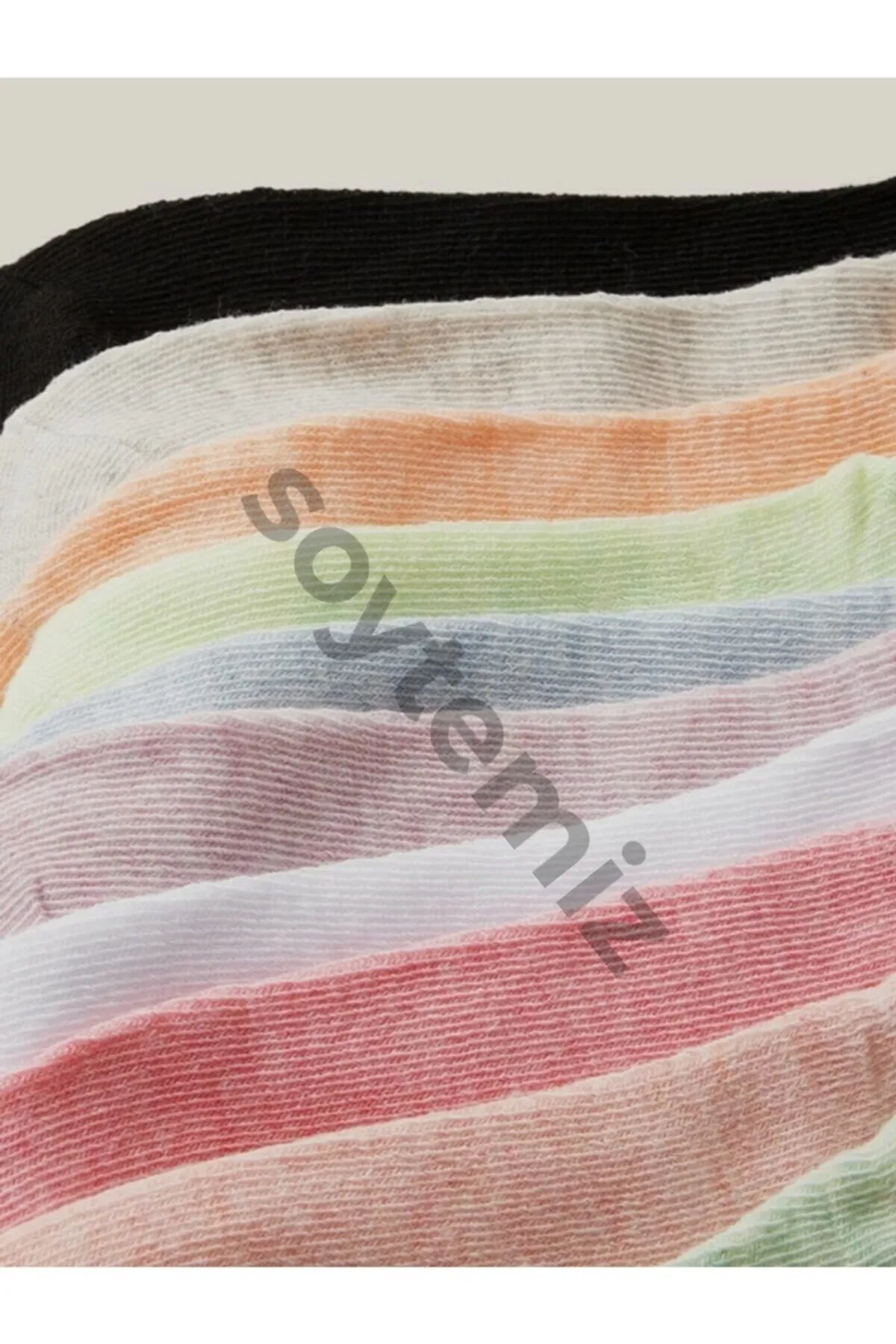 SOYTEMİZ  8 PAAR BOOTIES-SOCKEN AUS BAUMWOLLE MIT GEMISCHTEN FARBEN