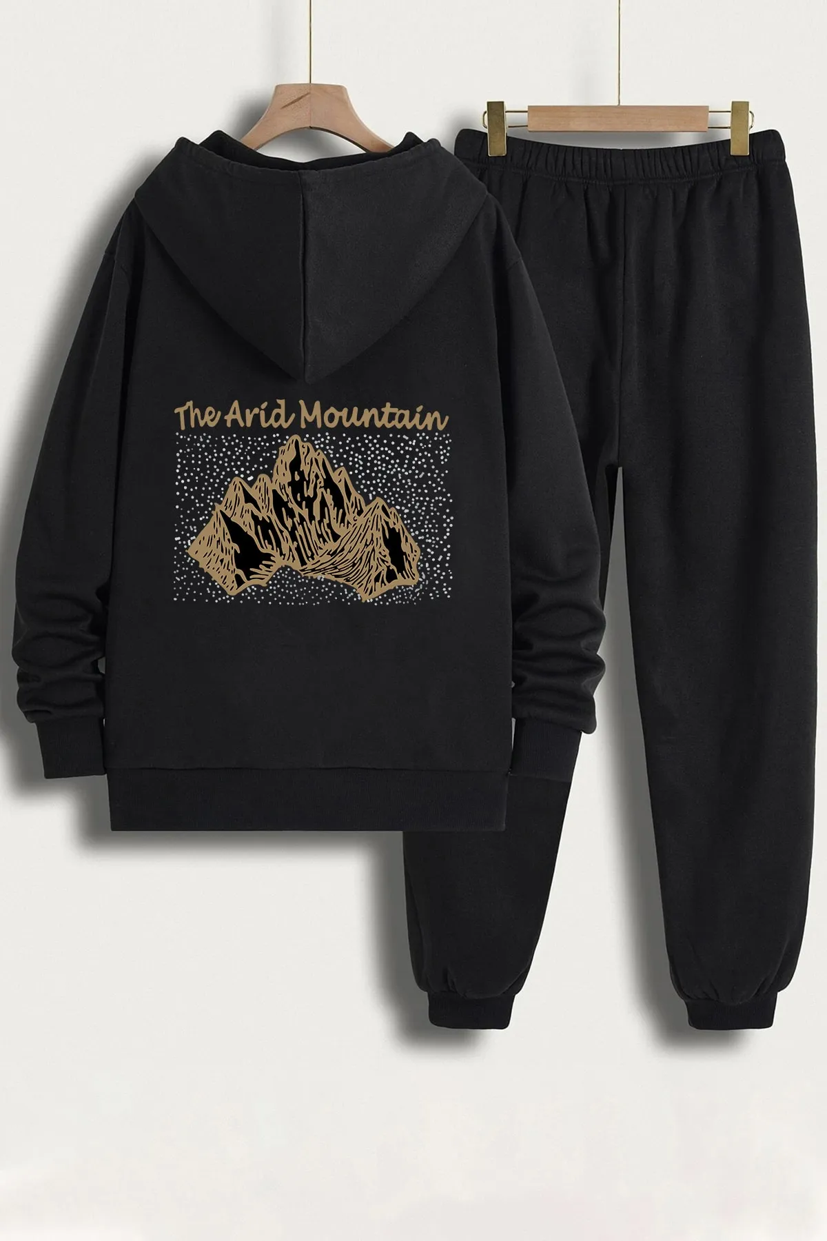 uyguntarz  Bedrucktes Unisex-Trainingsanzugset „Arid Mountain“.