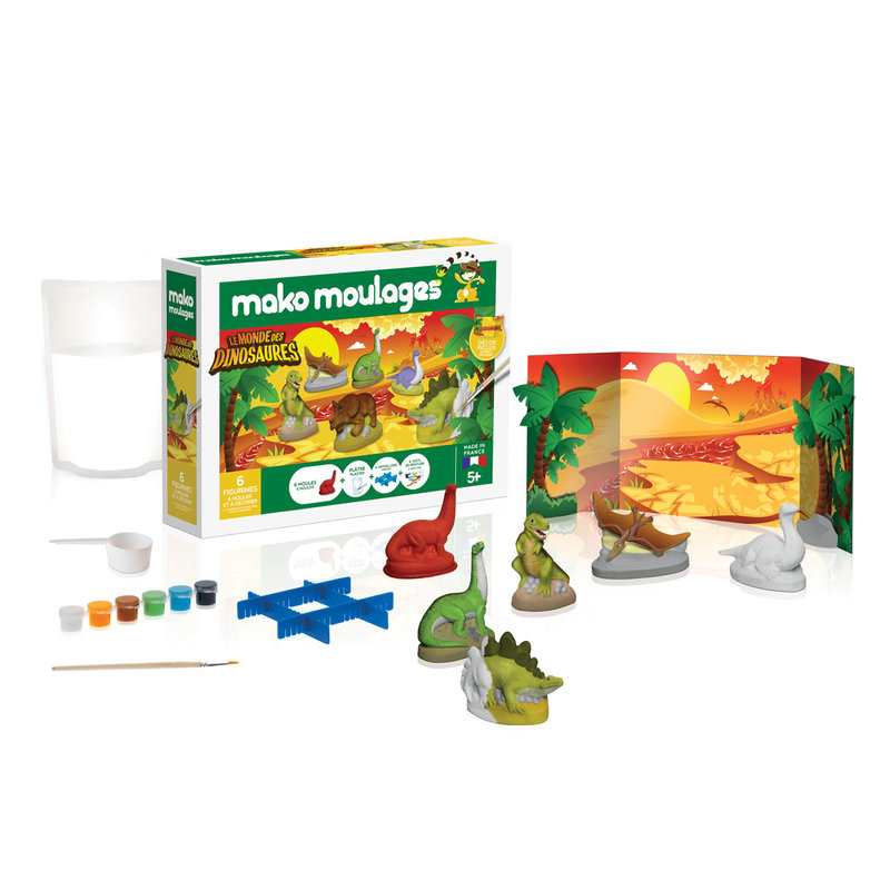 Coffret Mako moulages Le monde des dinosaures