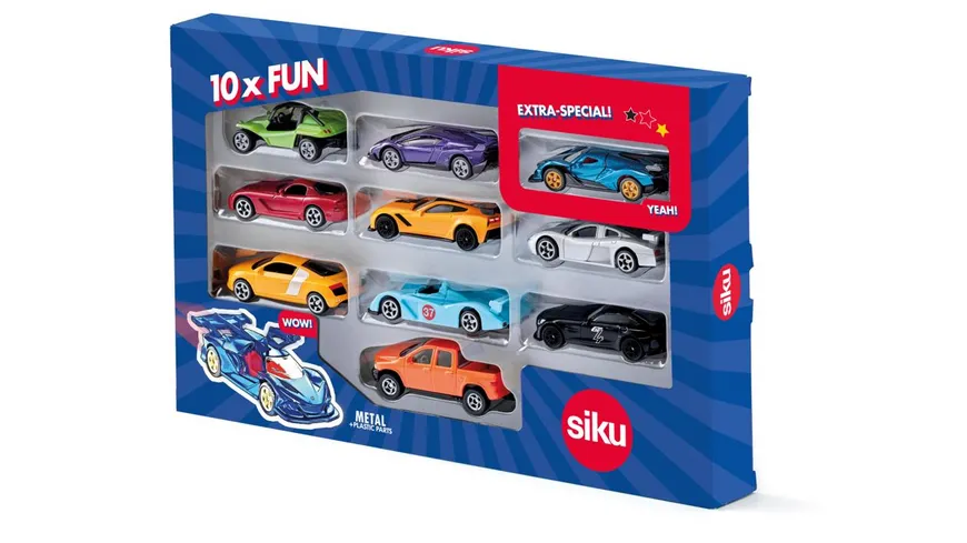 SIKU 0450 - 10er Set Sportwagen