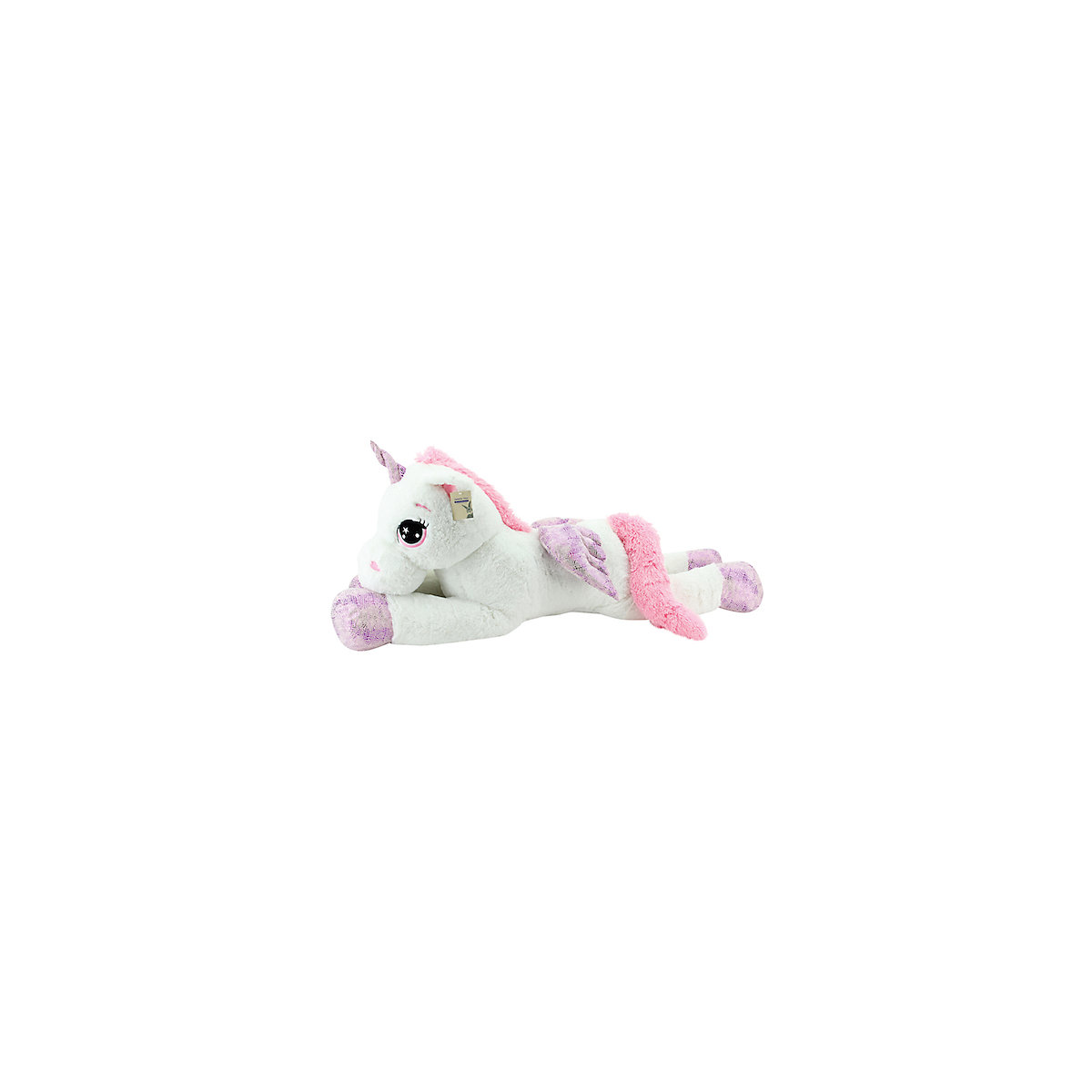 Sweety Toys 8056 XXL Einhorn Pegasus Plüschtier Kuscheltier 130 cm weiss