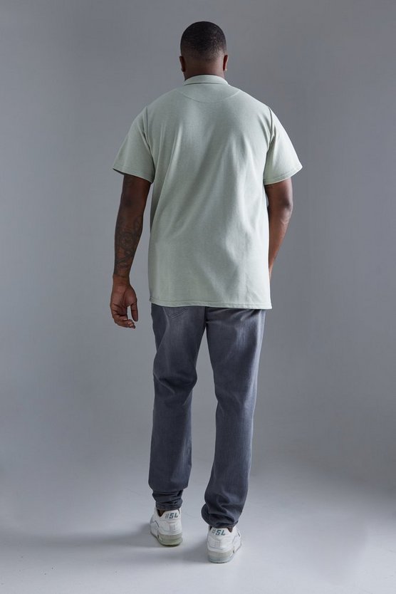 Plus Slim-Fit Poloshirt