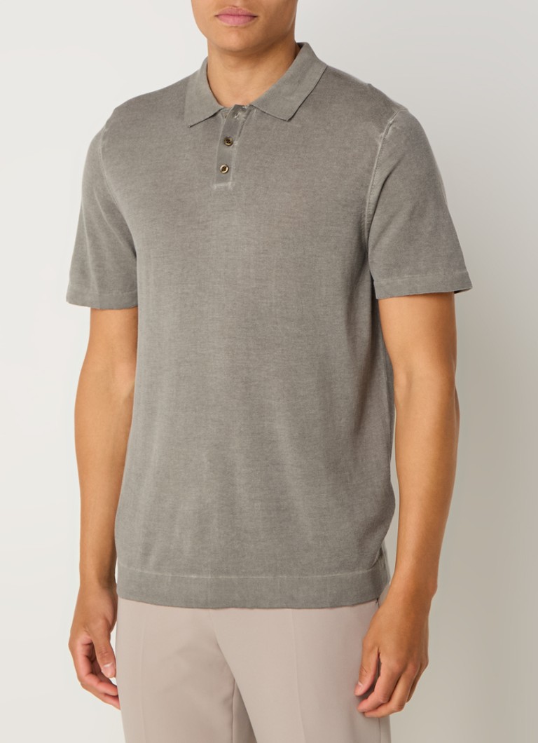 DRYKORN Triton fine-knit regular fit polo with stretch