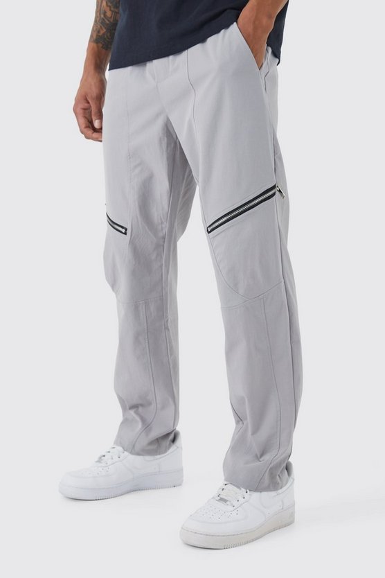 Gerade Hose mit elastischem Bund