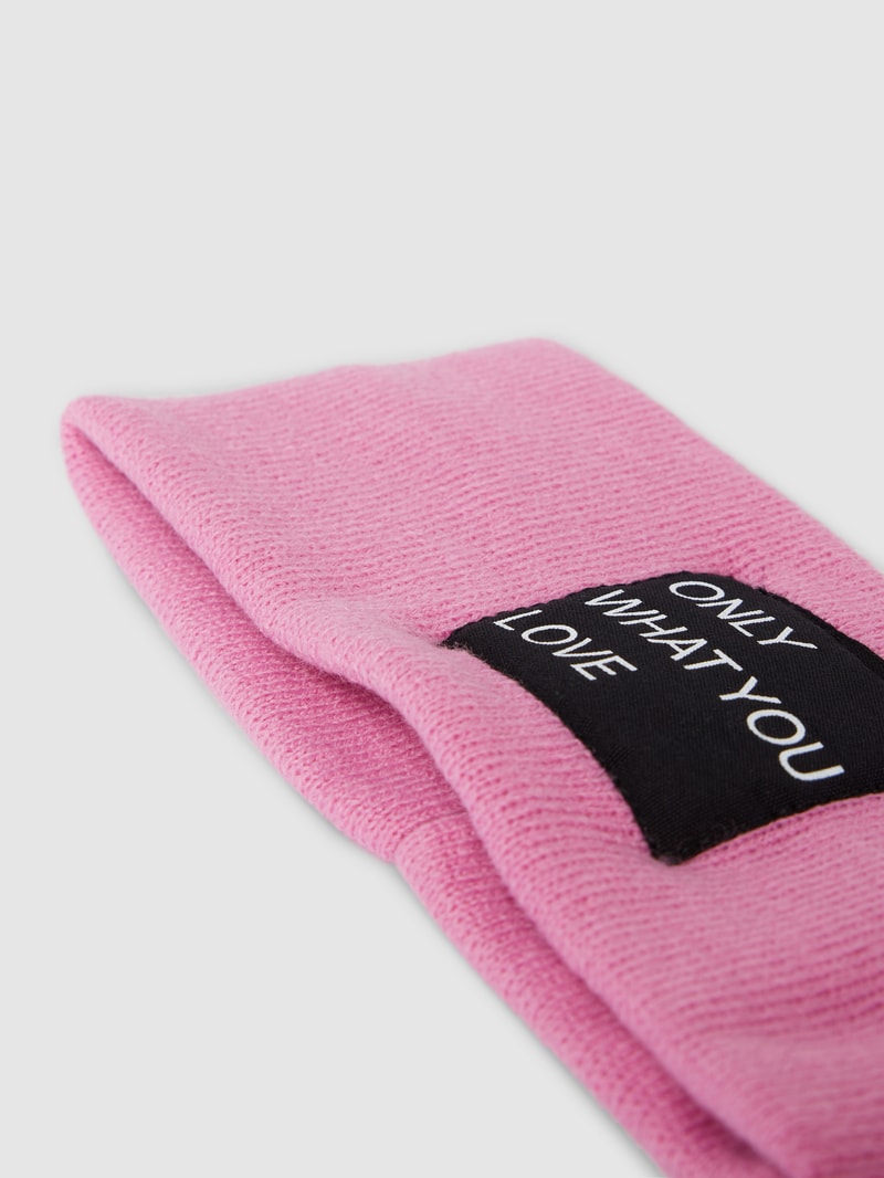 Stirrnband mit Statement-Patch Modell 'MADISON' in hellrosa