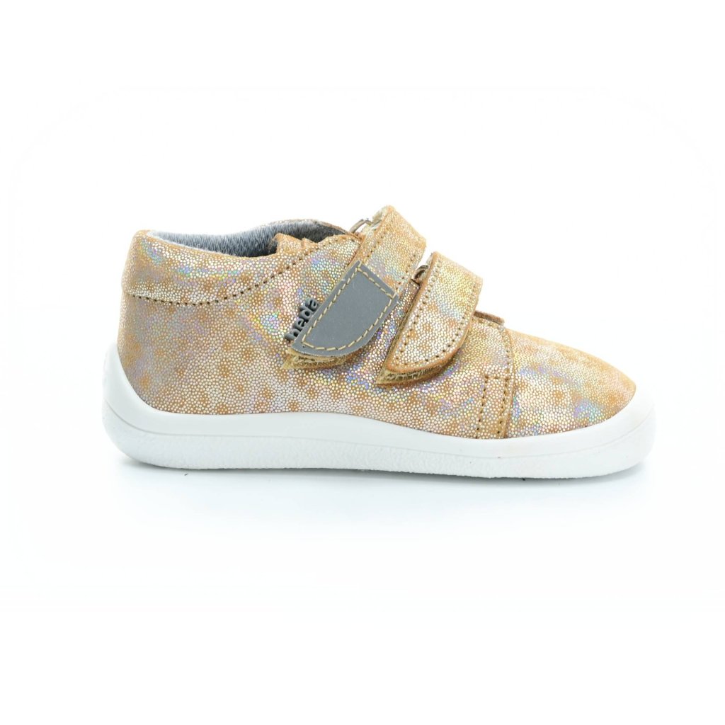 Beda Bella mit Membran (BF 000/W/M/FW) goldene Barfuß-Stiefeletten