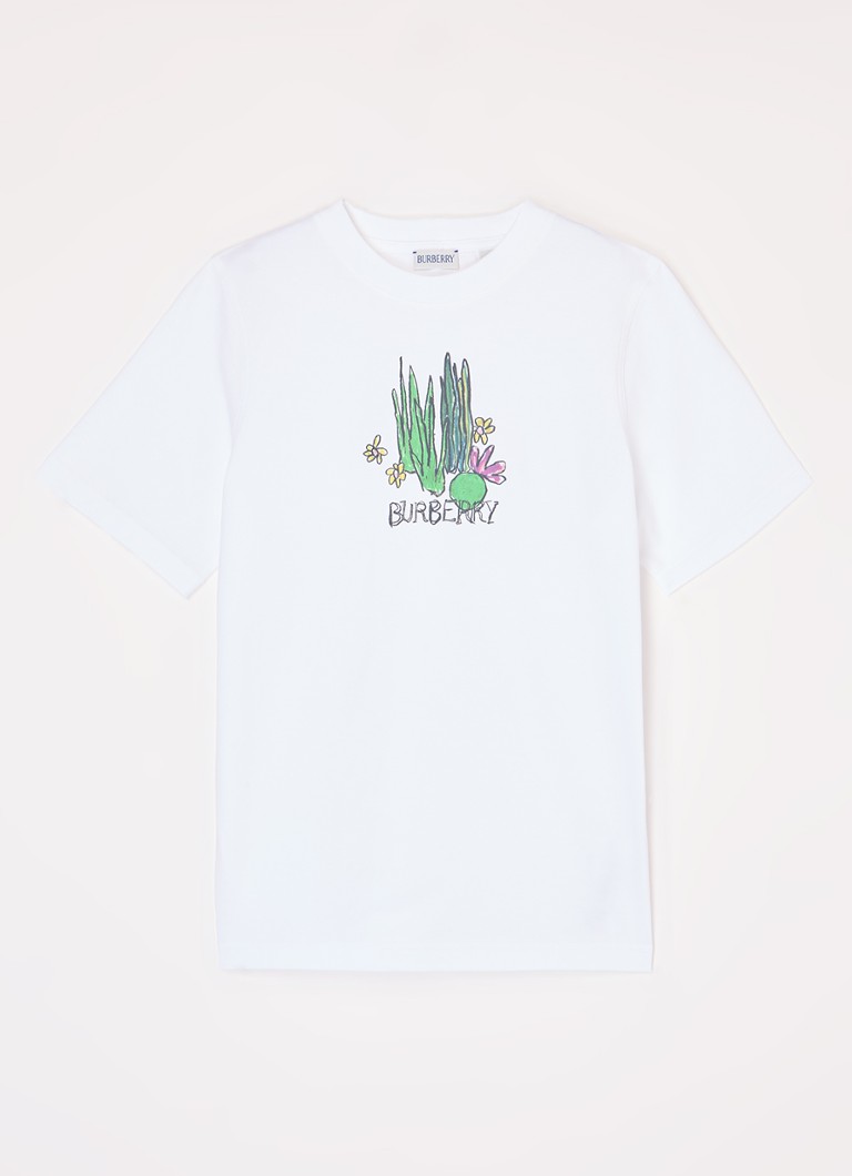 Tricou Burberry Cedar cu logo imprimat