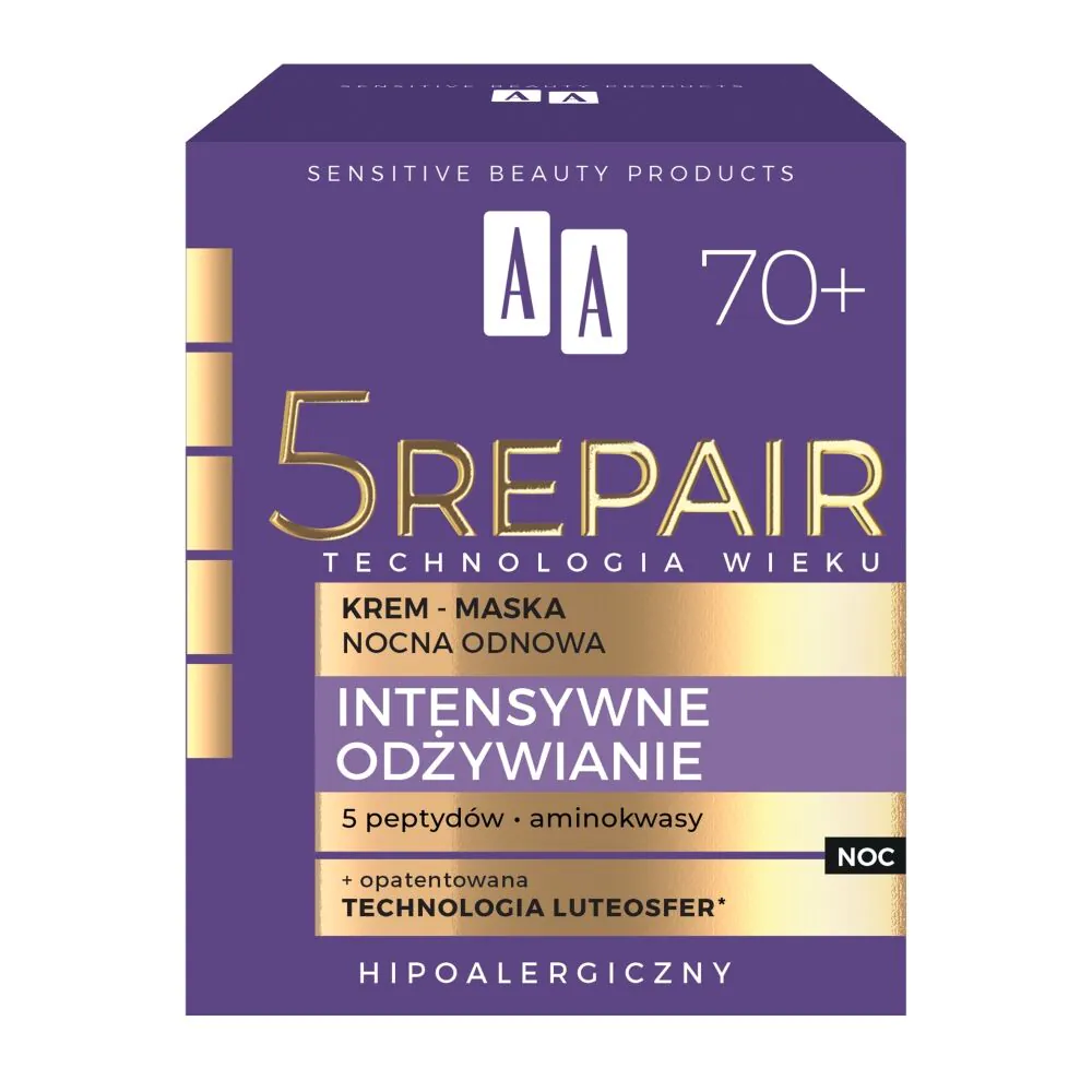 AA Age Technology Intensive Nutrition 70+ - Natfornyende Creme-Maske 50ml