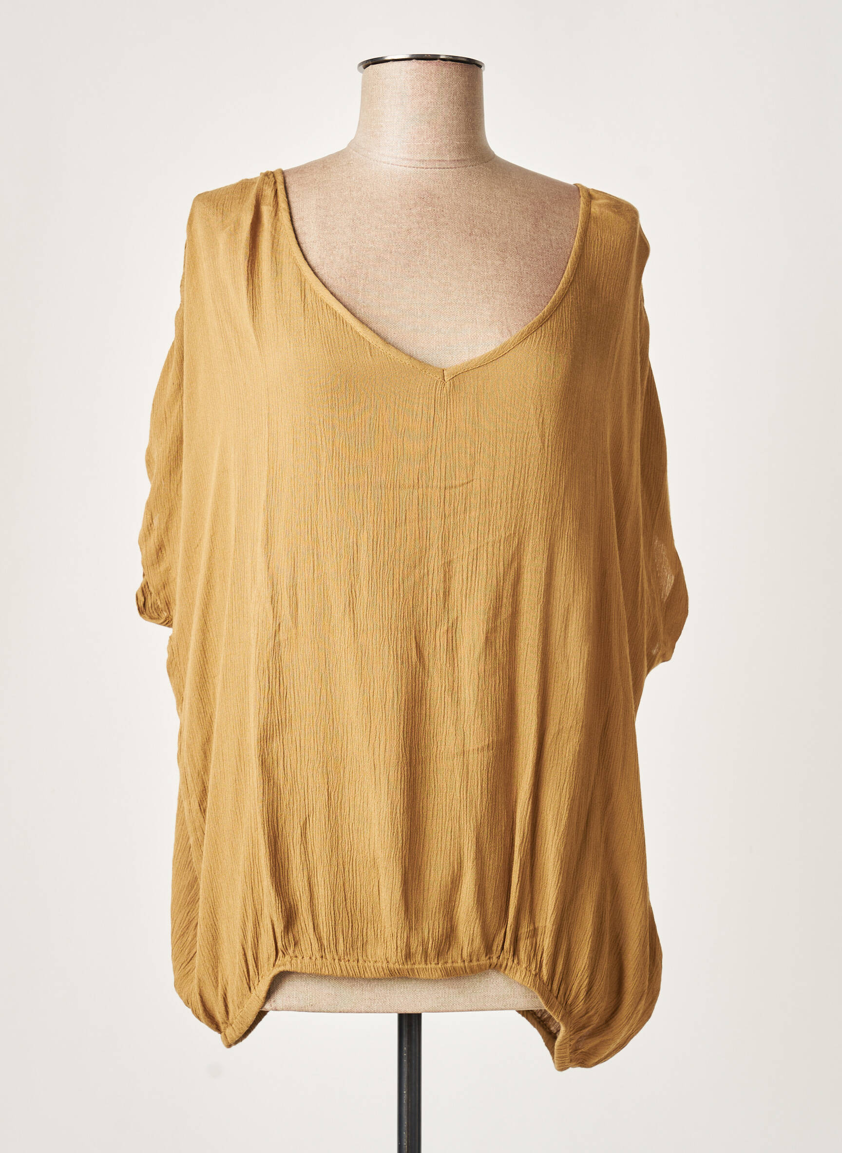 Kaffe Tuniquemanchecourte Femme couleur beige