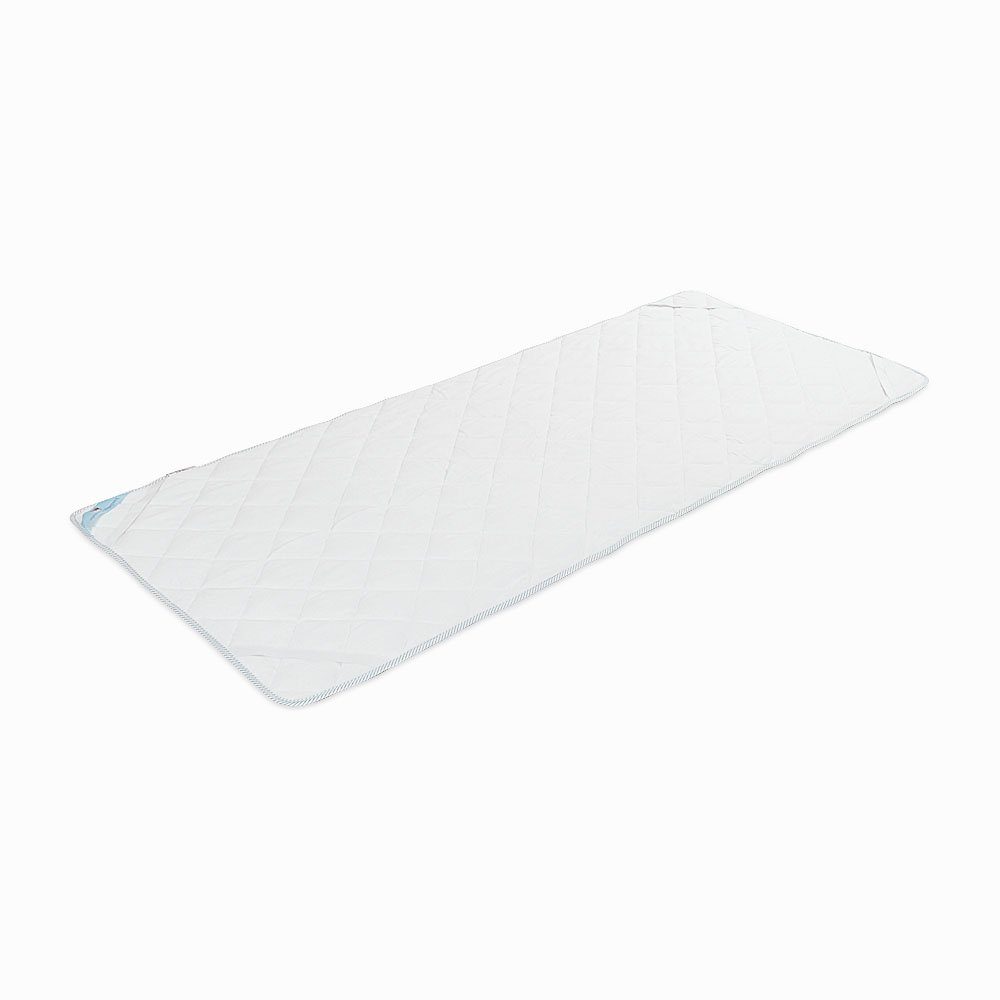 Topper Top Cool Matratzenauflage, RIBECO, 2 cm hoch, Polyester, (Wendematratzenauflage mit kühlendem Effekt, 2 cm hoch), Matratzenauflage, Matratzenschutz, Auflage, kühlende Sommerseite