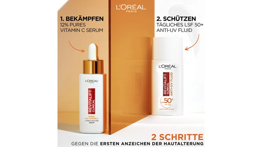 L'Oréal Paris RevitaLift Vitamin C UV-Fluid LSF50+ 50 ml