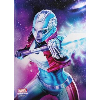 Gamegenic - Marvel Champions FINE ART Sleeves – Nebula (51 Sleeves)