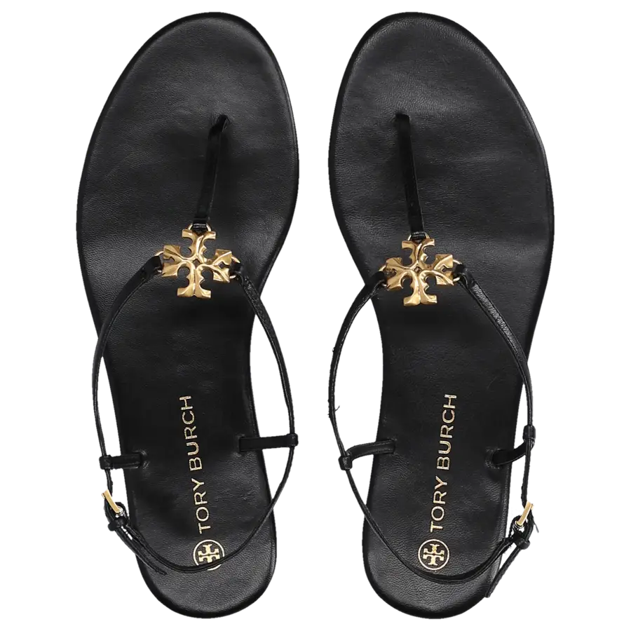 Tory Burch - Zehentrenner CAPRI STRAP Ziegenleder - schwarz