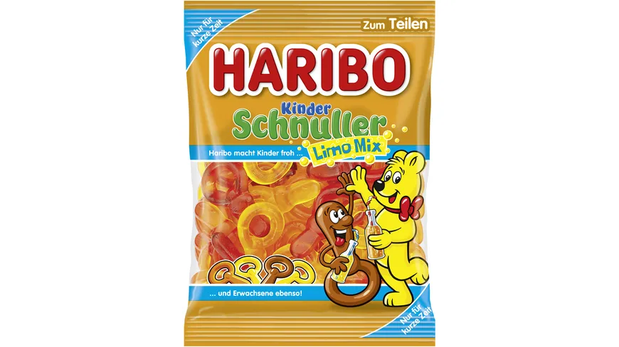 Haribo Fruchtgummi Kinder Schnuller Limo Mix 175 g
