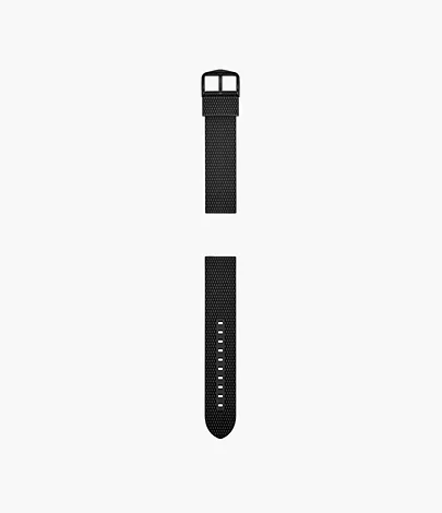 Fossil Silikonband für Herrenuhr 22 mm Schwarz