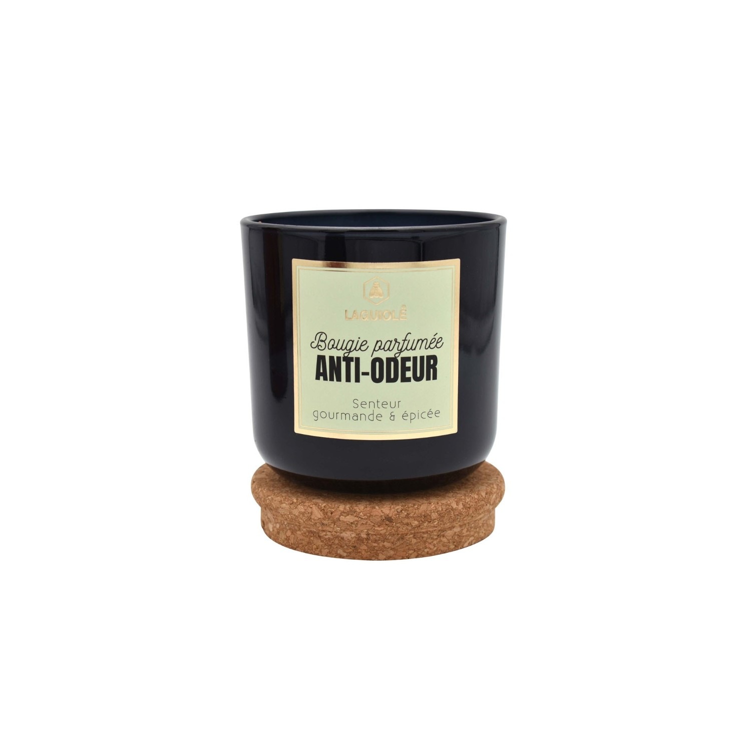 Guiole duftlys med luktdempende belegg og korkpropp, 195 g