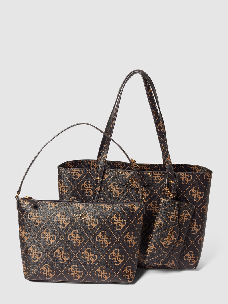 Tote Bag mit herausnehmbarer Innentasche Modell 'ECO' in haselnuss braun