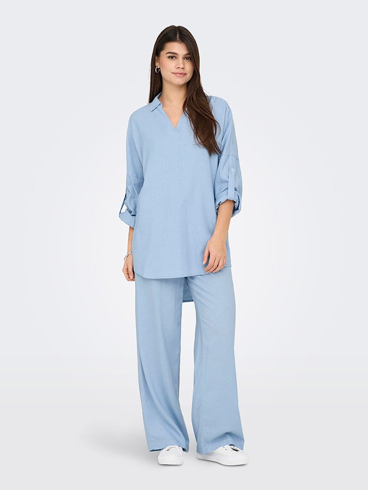ONLY Bluse in Hellblau günstig kaufen