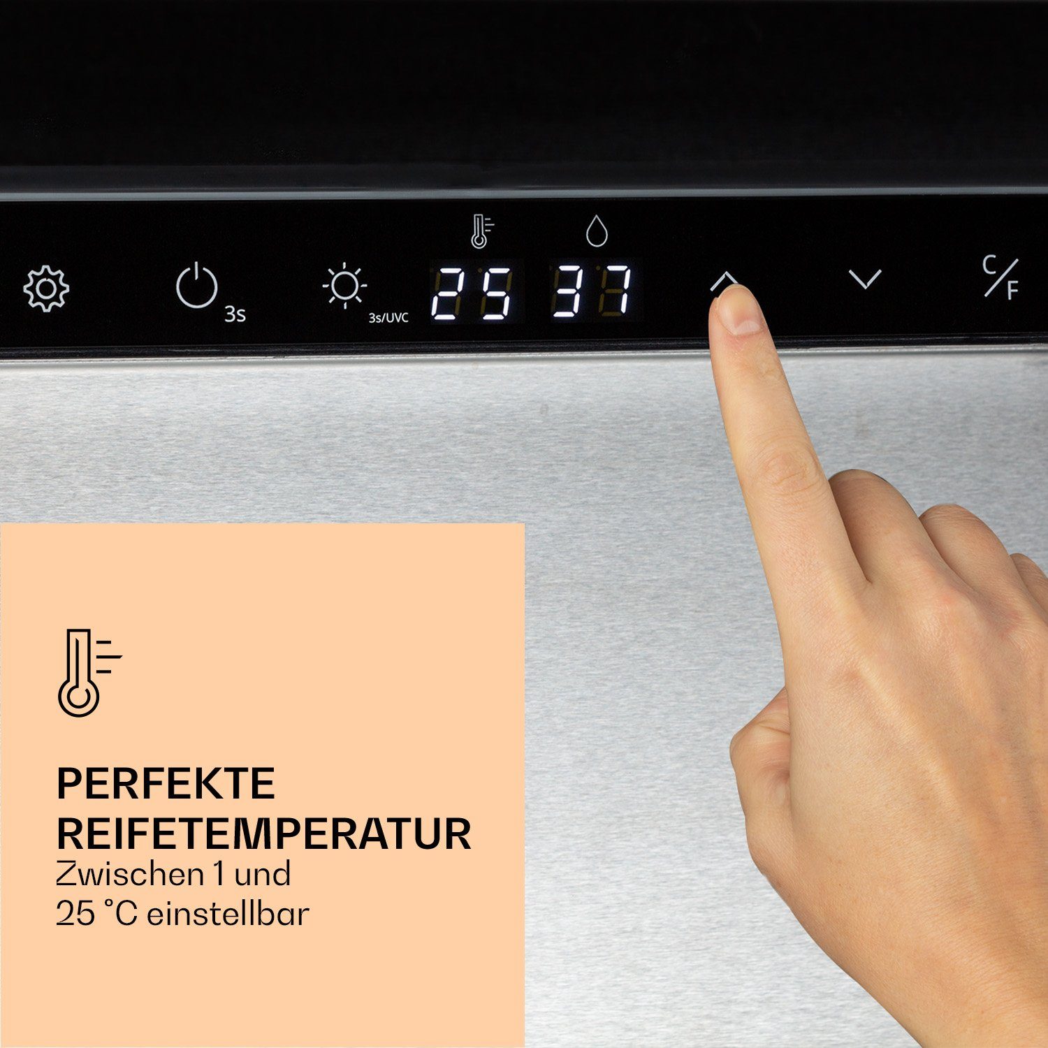 Klarstein Getränkekühlschrank HEA10-Steakhouse233O 10039936, 127 cm hoch, 59 cm breit