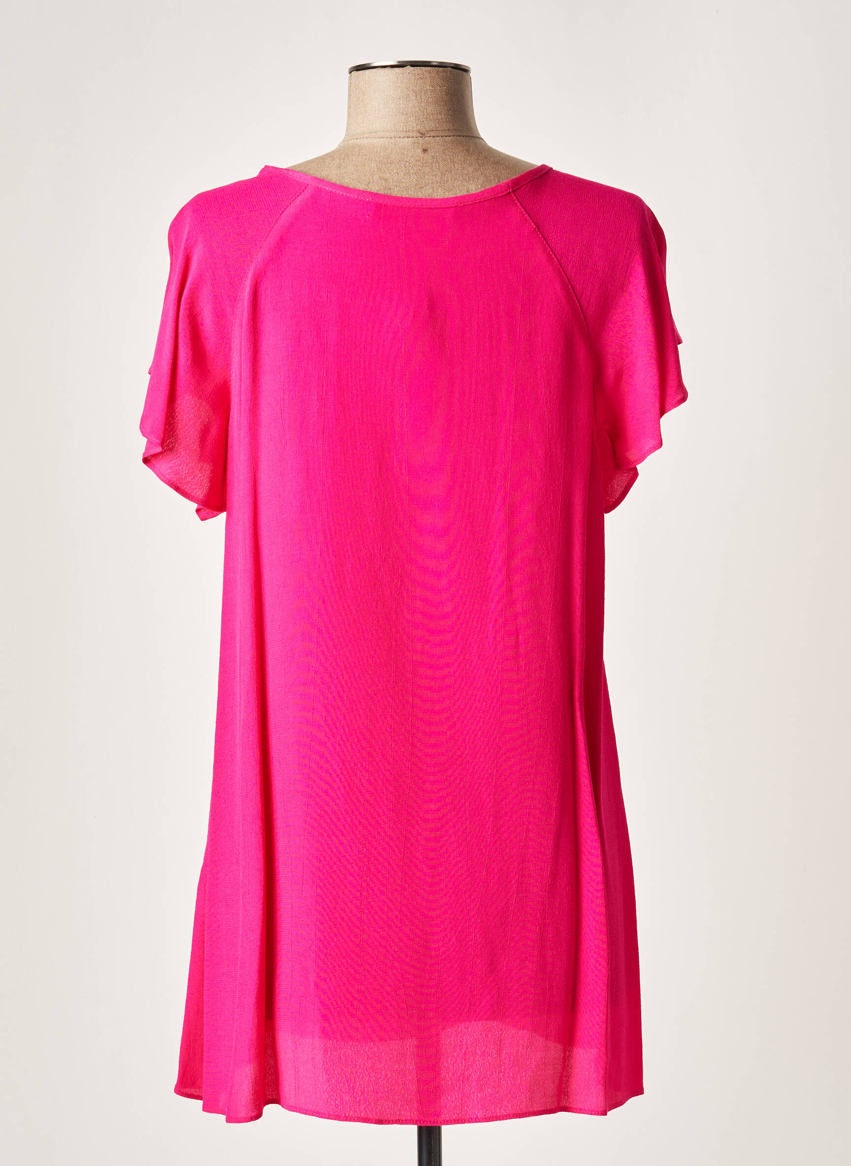 Lauren Vidal Tuniquemanchecourte Femme couleur rose