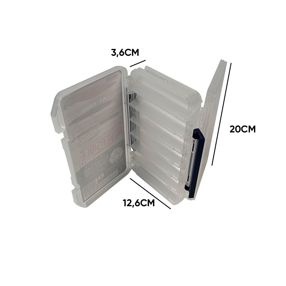 Boite Meiho Reversible 100 Clear 20x12.6x3.6cm