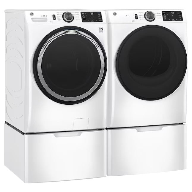 GE UltraFresh Vent System 4.8-cu ft Stackable Smart Front-Load Washer (White) ENERGY STAR