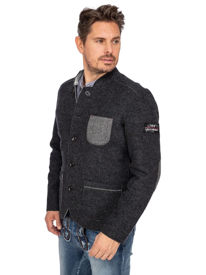 Spieth & Wensky Jacke ANSELM in dunkelgrau günstig kaufen
