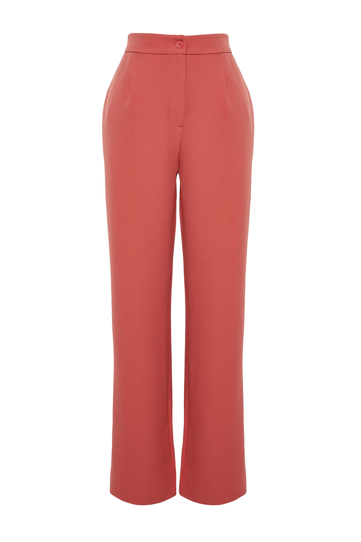 Trendyol Collection  Hellrote Hose mit weitem Bein/weitem Bein aus Webstoff TWOAW22PL0139